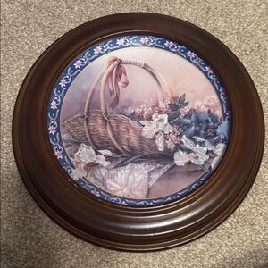 Lena Lui’s Basket of Bouquets “Irises” Plate